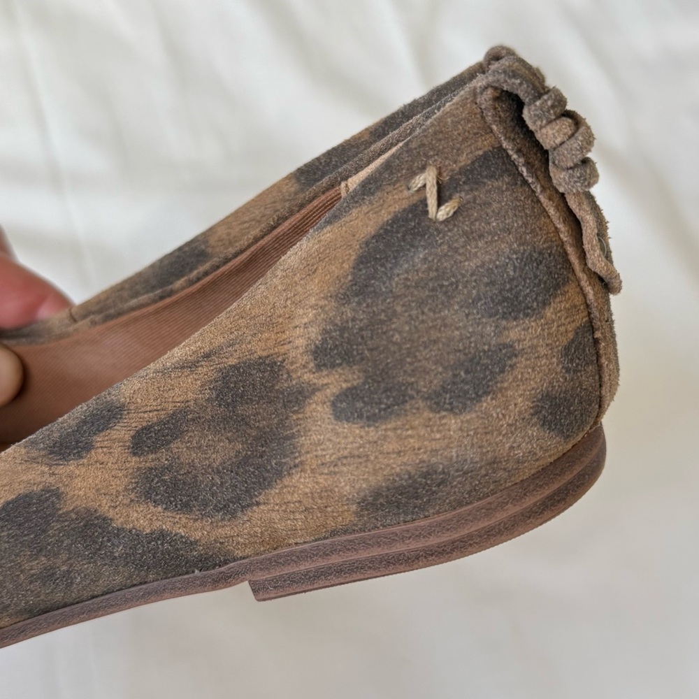Zodiac Leopard Print Neutral Ballet Flats Size 8.5 – Chic Everyday Slip-On - Picture 6 of 9